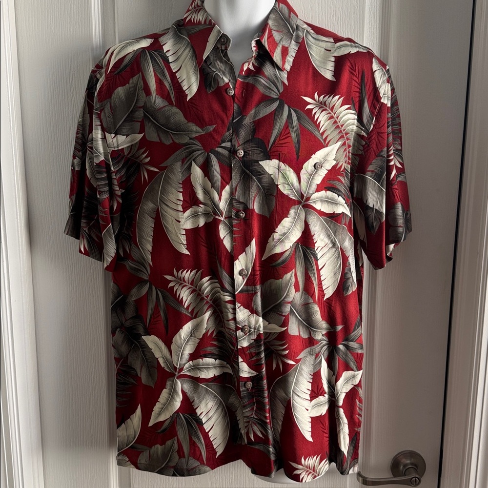 Floral Print Men's Shirt-M